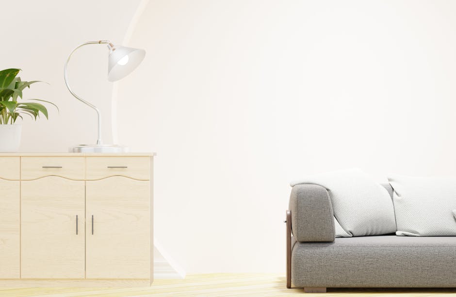 A bright and cozy modern living room with minimalist decor and design.